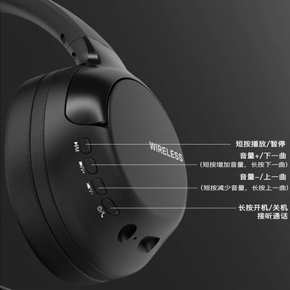 Headphones Bluetooth HIFI Wireless Stereo Over Ear Earphone Handsfree DJ Headset Ear Buds Head Phone Earbuds For iPhone Xiaomi
